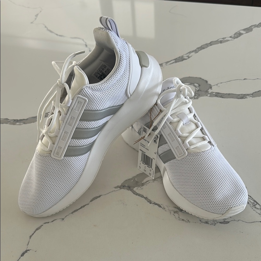 Adidas White and Gray Sneakers